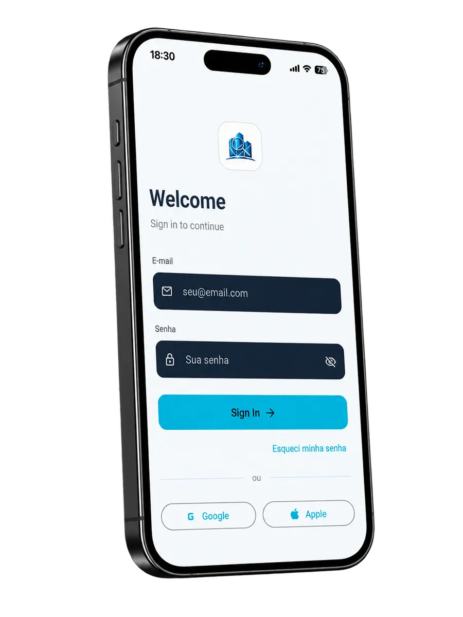 App VistoPred — tela de login